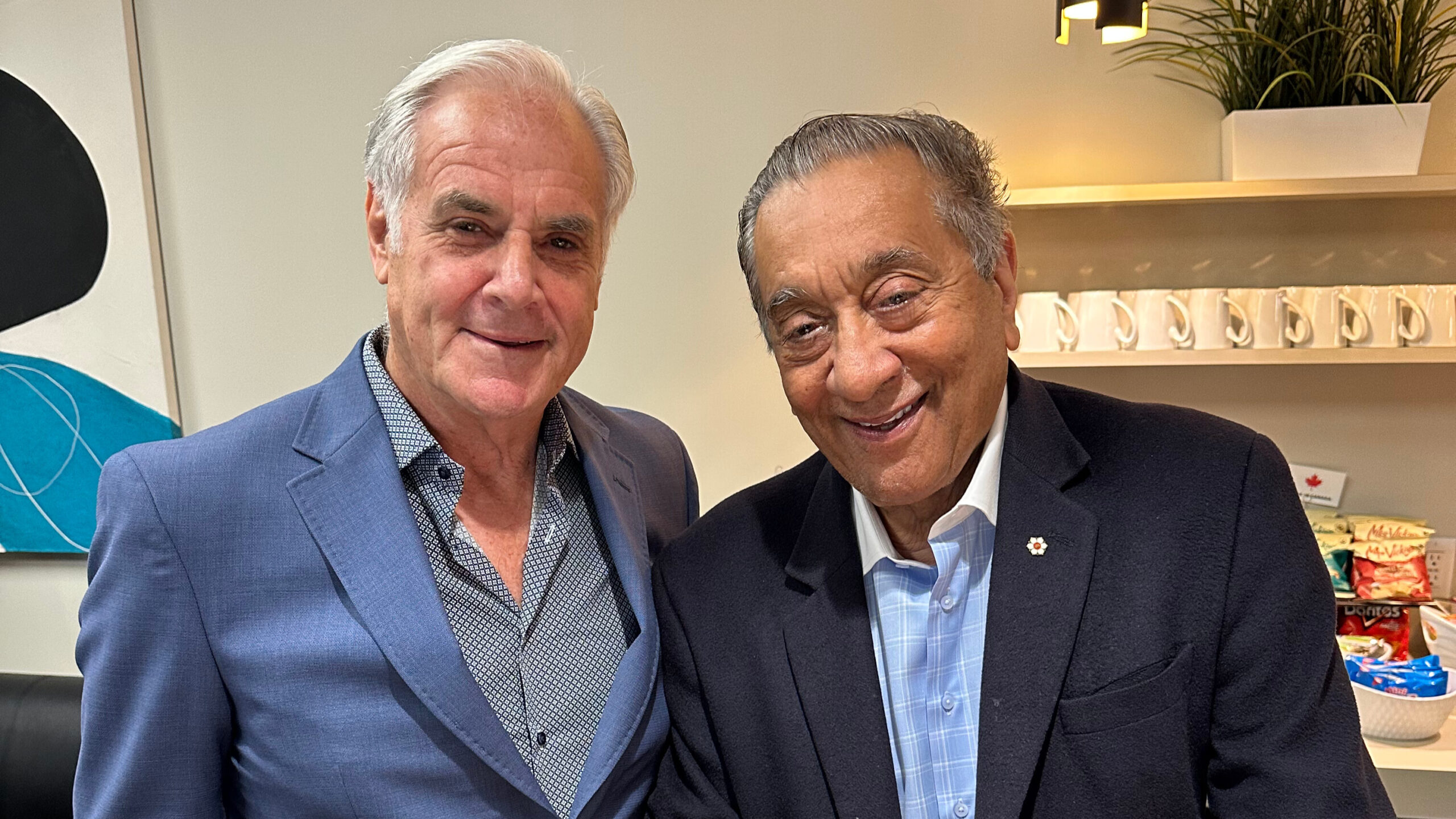 Ronald Josephson, President of The Resolution Network (to the left), and the Hon. Wally Oppal (to the right